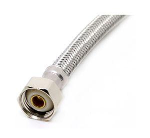 Flexible acero inoxidable 1/2 x 1/2'' HI 30 cm Flustem.