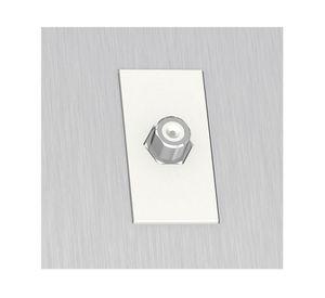 Placa armada coaxial TV Orión gris Schneider