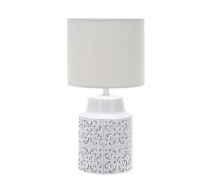 Lámpara sobremesa 1L E27 Ibera blanco/gris