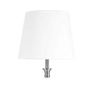 Lámpara sobremesa 1L E27 Acamar blanco/níquel