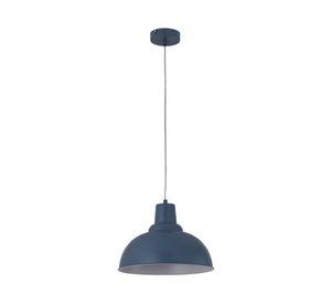 Lámpara colgante Atik azul oscuro E27