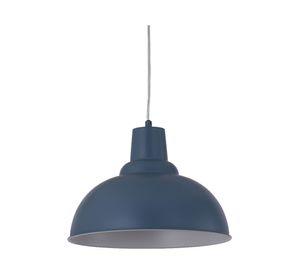 Lámpara colgante Atik azul oscuro E27 Abitare
