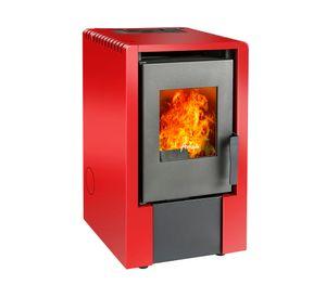 Estufa pellet 6000W Italy 6100 rojo