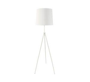 Lámpara pie + Lámpara sobremesa 1L E27 trípode blanco Abitare