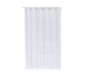 Puerta Plegable PVC 90x200 cm blanca con ventana Baldara