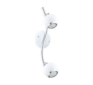 Foco 2L GU10 Bimeda blanco/cromo Eglo