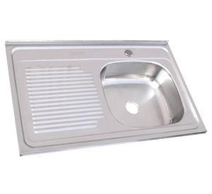 Lavaplatos sobreponer 80x50 cm izquierdo Splendid