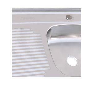 Lavaplatos sobreponer 80x50 cm izquierdo Splendid