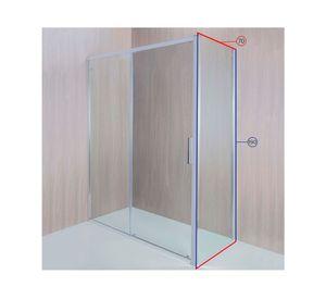 Mampara Side Panel corredera perfil cromado 190x70x3.5 cm