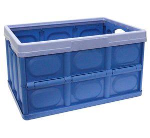 Caja plegable 48 litros azul