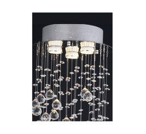 Lámpara colgar 3L GU10 cristales Abitare