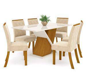 Juego de comedor 6 personas rectangular Grecia