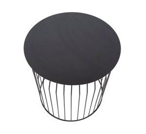 Mesa lateral 48 cm Wire negro Form Design