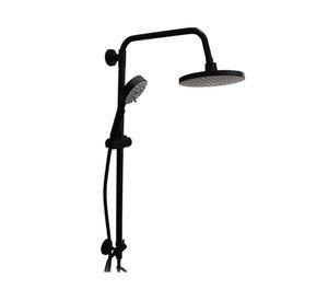 Columna de ducha Venti negro mate 100x20x45 cm