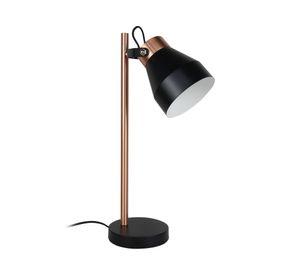 Lámpara de sobremesa 40W E14 1 luz Flam negro mate