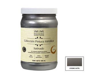 Esmalte al agua 946 ml Modern Masters cromo satín satín Rust-Oleum