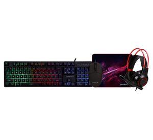 Teclado + mouse + mouse Pad + audífonos Fiddler.