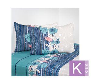 Sábanas King 144 hilos Cinth estampada