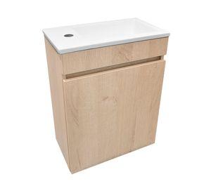 Mueble vanitorio Petit Nogal 46 cm + cubierta