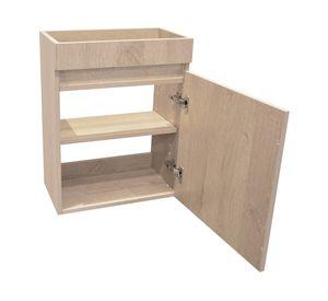 Mueble vanitorio Petit Nogal 46 cm + cubierta