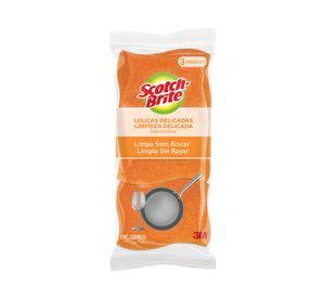 Esponja cero rayas cocina 3 unidades naranjo Scotch-Brite