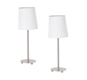Set 2 làmparas LED sobremesa Satin E27 Concept Lighting