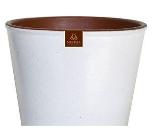 Maceta Zaia 20 cm blanco mate