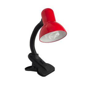Lámpara escritorio 1L E27 Flexible rojo/beige