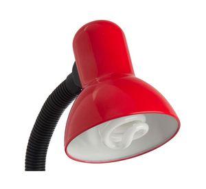 Lámpara escritorio 1L E27 Flexible rojo/beige