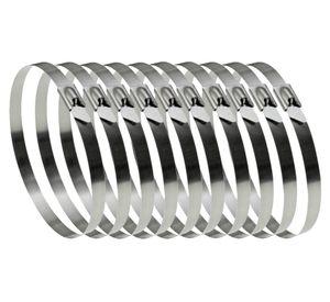 Set 10 Amarras inoxidables 260x7.9 mm