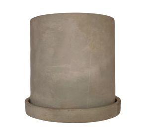 Macetero L Cilindro cemento Decogreen