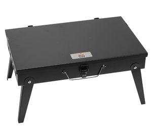 Parrilla a carb贸n Port谩til negro
