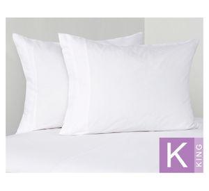 Juego de sábanas King 300 hilos White blanco