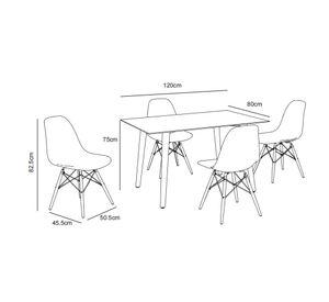 Comedor 4 sillas Dini