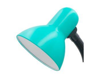 Lámpara de escritorio 40W E27 1L Flexible con pinza menta