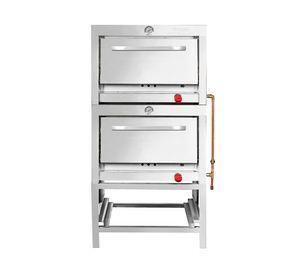 Horno 2 cámaras inox. 58x65 gas licuado