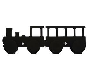 Percha 4 ganchos Locomotora negra