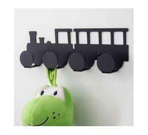 Percha 4 ganchos Locomotora negra