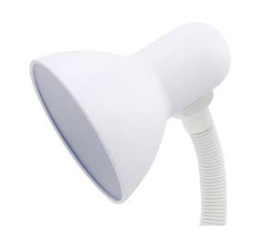 Lámpara escritorio Flexible con pinza blanco E27 1L