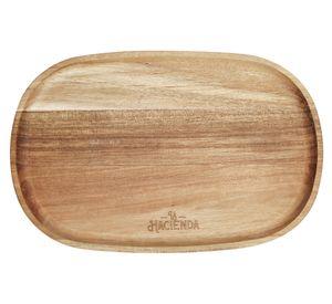 Plato piqueo 30x19.5 cm acacia