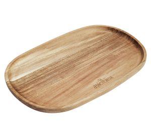 Plato piqueo 30x19.5 cm acacia