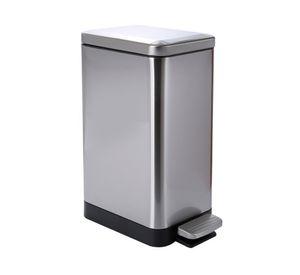 Basurero con pedal gris 15 lt
