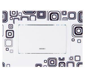 Placa armada interruptor 9/12 teclon zen art retro Kalop