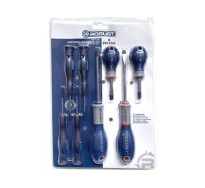 Juego destornilladores 8 piezas Robust