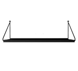 Repisa Angolo simple negro opaco