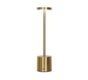 Lámpara sobremesa USB luz cálida Kerti dorado