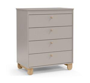 Cómoda 4 cajones Zupi gris Kidscool