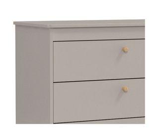 Cómoda 4 cajones Zupi gris Kidscool