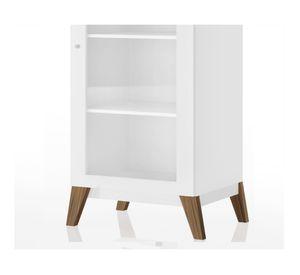 Vitrina 1 puerta Amber blanco Be Design