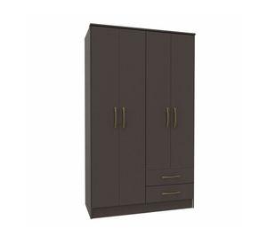 Clóset 4 puertas 2 cajones Pequim negro